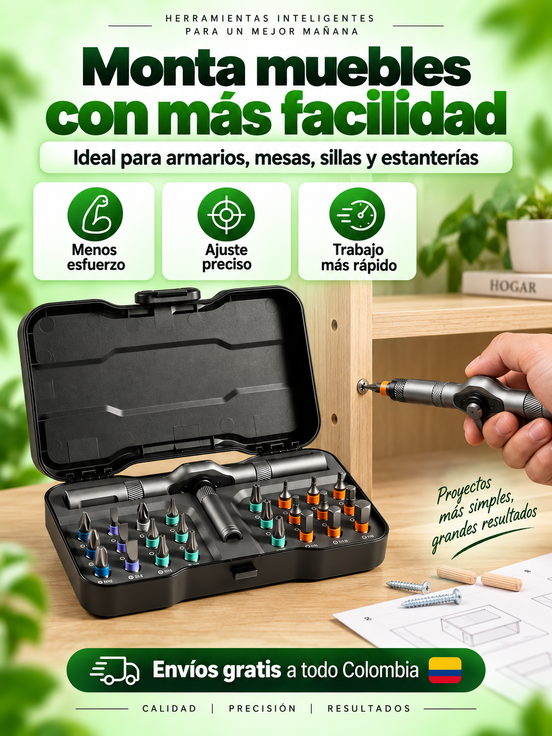Destornillador Ratchet Trinquete 24 en 1